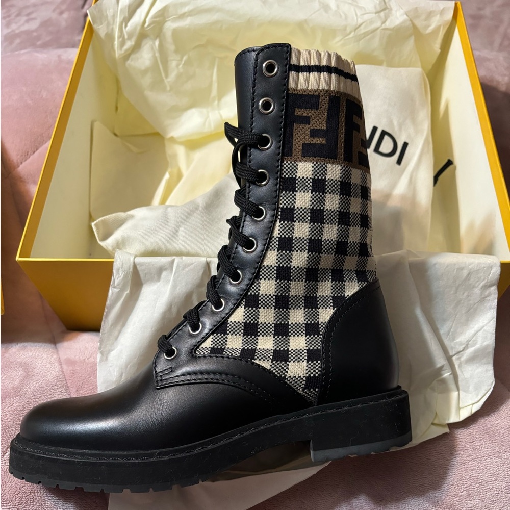 Combat boots from Fendi